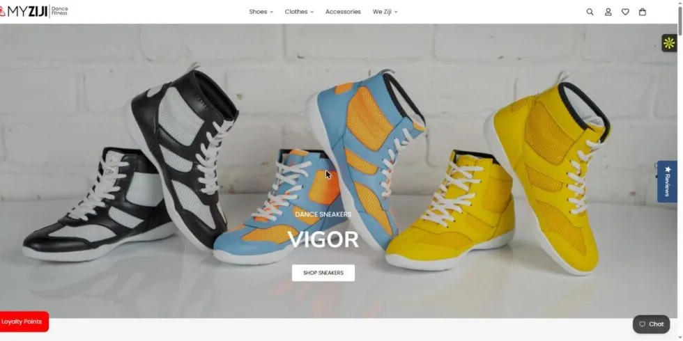 MYZIJI Dance Shopify store designed by CreativeWebBoost